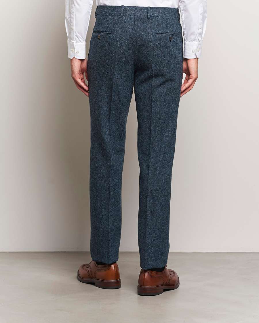Herren | Hosen | Walker Slater | Edward Wool Donegal Trousers Navy