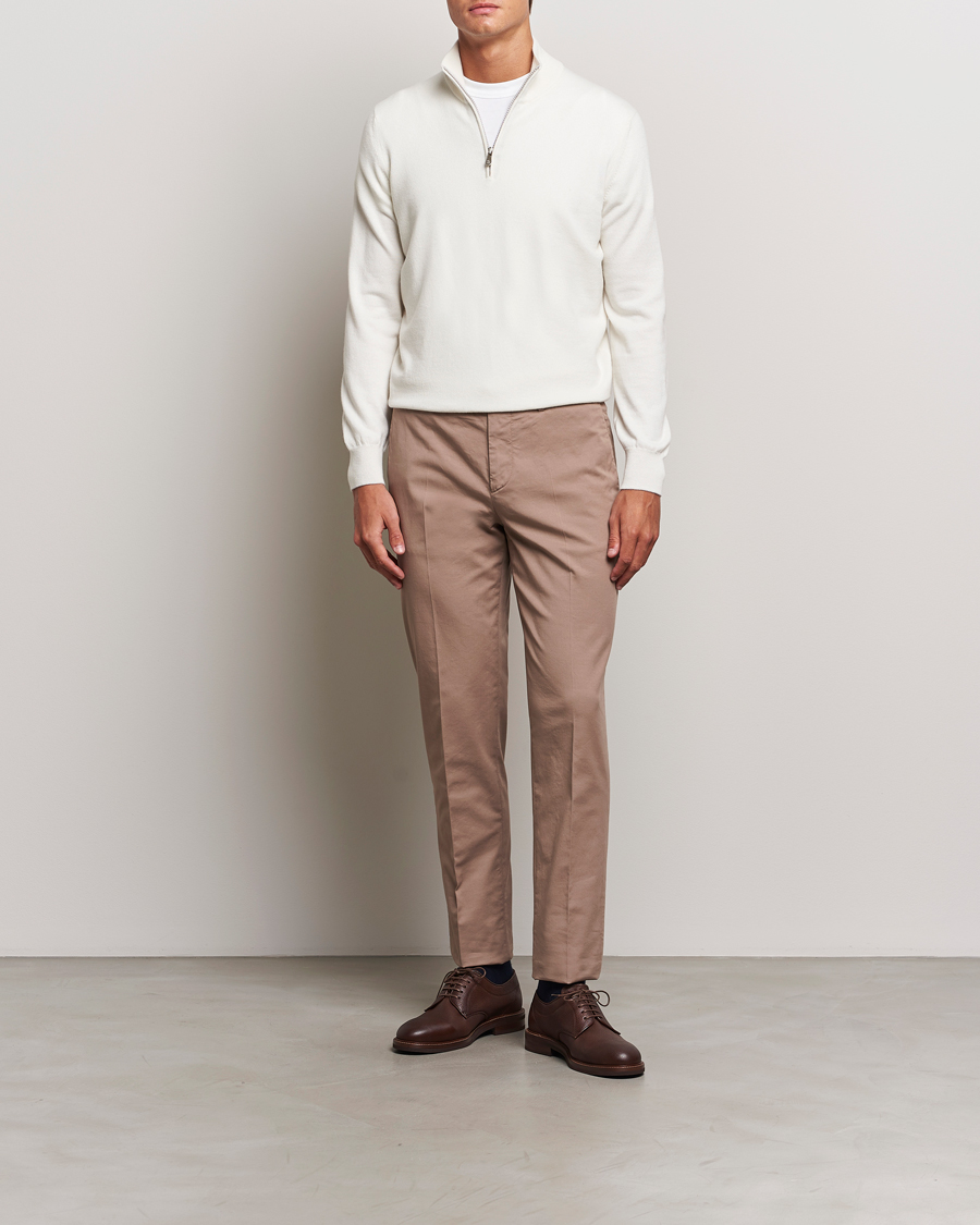 Herren | Pullover | Brunello Cucinelli | 2 Ply Cashmere Half Zip Panama