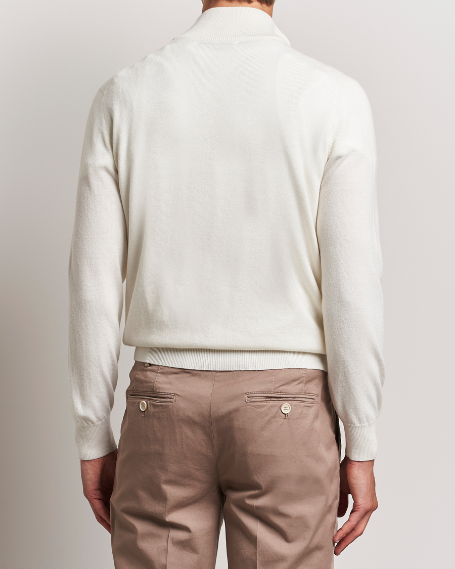 Herren | Pullover | Brunello Cucinelli | 2 Ply Cashmere Half Zip Panama