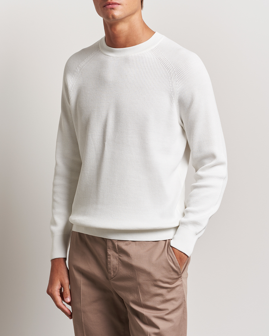 Herren | Pullover | Brunello Cucinelli | Cotton Rib Crew Neck Panama