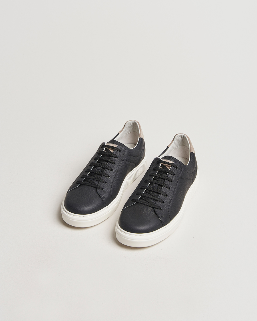 Herren | Brunello Cucinelli Classic Sneaker Black Calf | Brunello Cucinelli | Classic Sneaker Black Calf