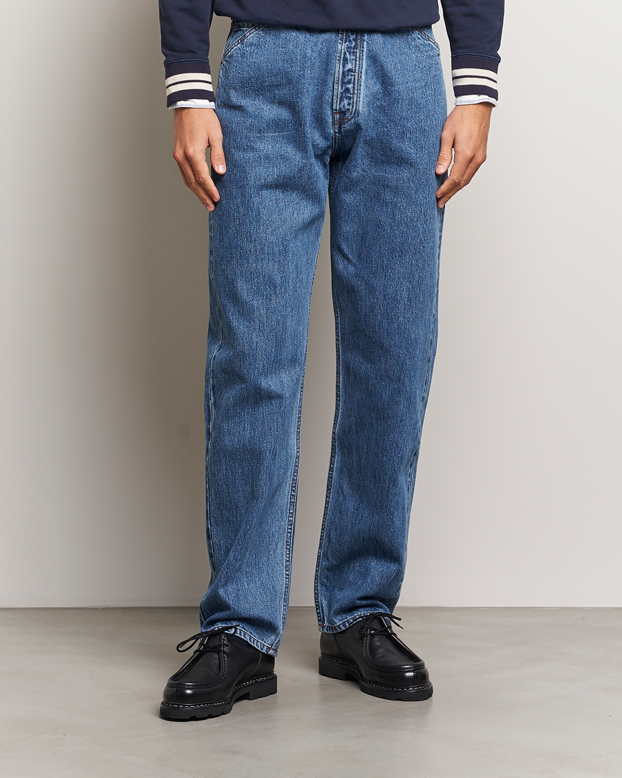 Herren | Hosen | Drake's | 5-Pocket Japanese Selvedge Jeans Bleach