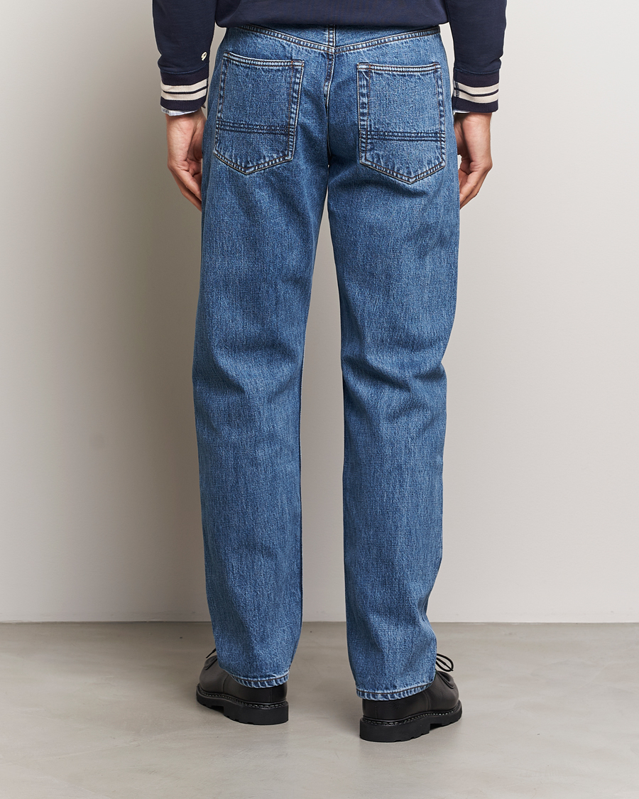 Herren | Hosen | Drake's | 5-Pocket Japanese Selvedge Jeans Bleach