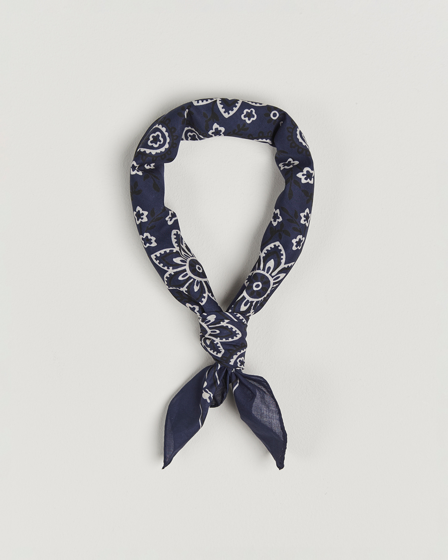 Herren | Tücher | Drake's | Drake'sClassic Paisley BandanaNavy