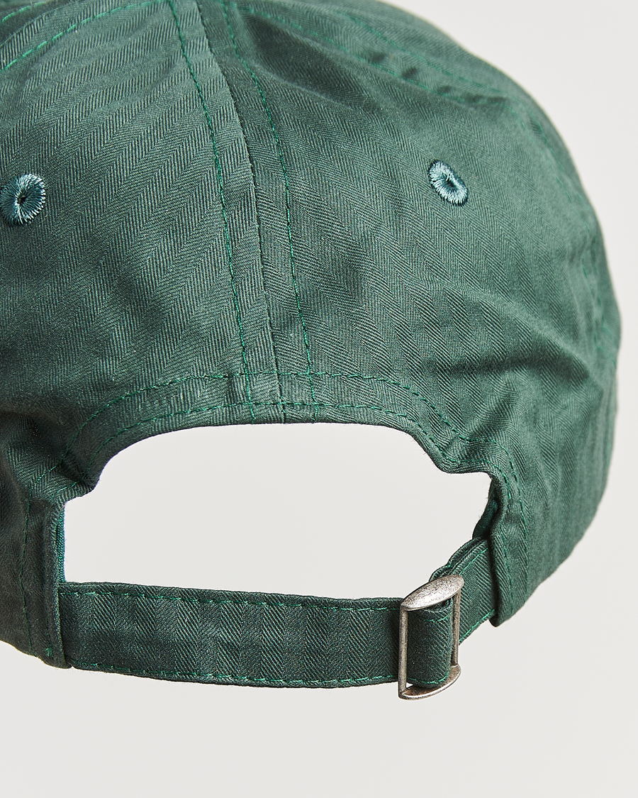 Herren | Drake's Waxed Herringbone Cap Bottle Green | Drake's | Waxed Herringbone Cap Bottle Green
