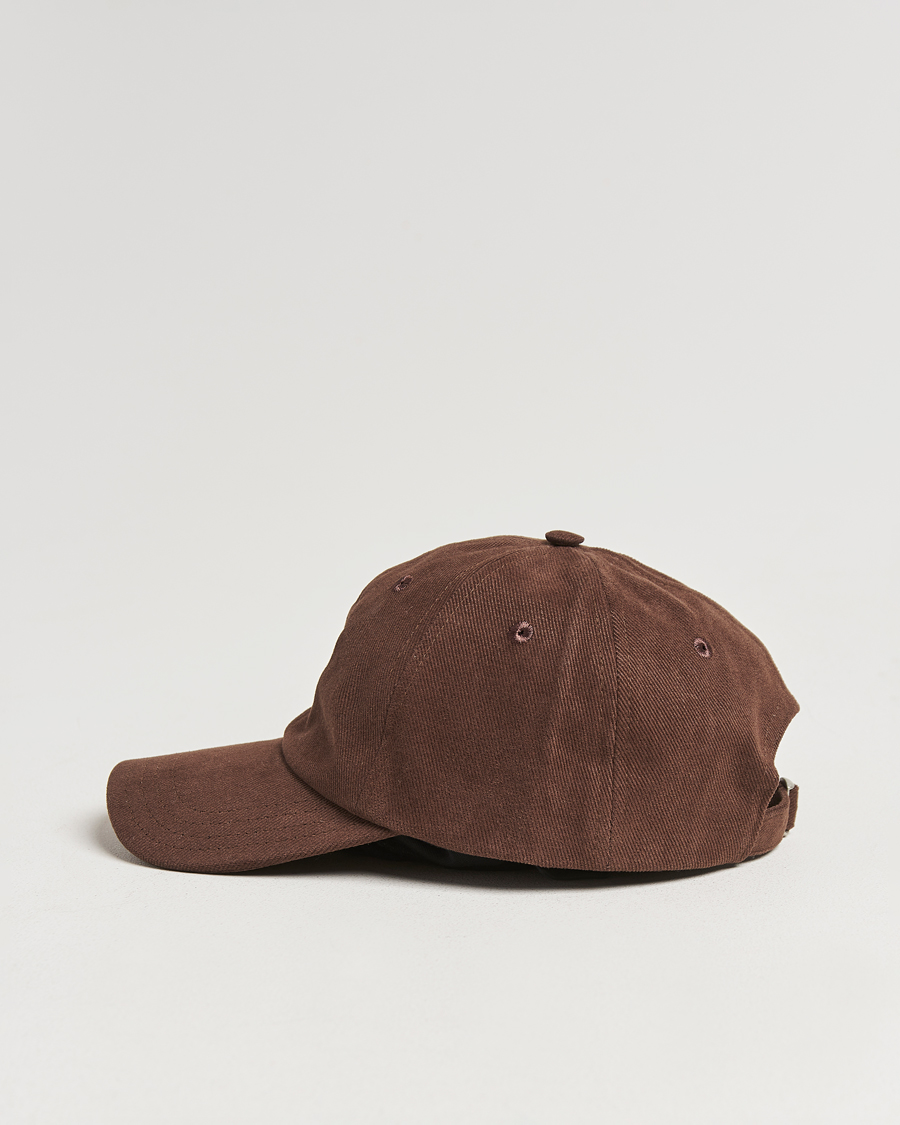 Herren | Drake's Embroidered Dog Heavy Twill Cap Brown | Drake's | Embroidered Dog Heavy Twill Cap Brown
