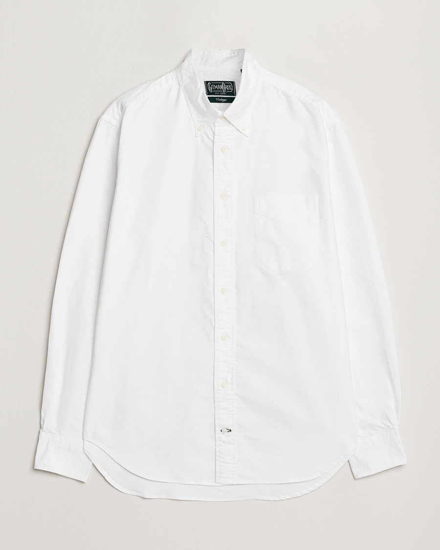 Herren | Hemden | Gitman Vintage | Button Down Oxford Shirt White