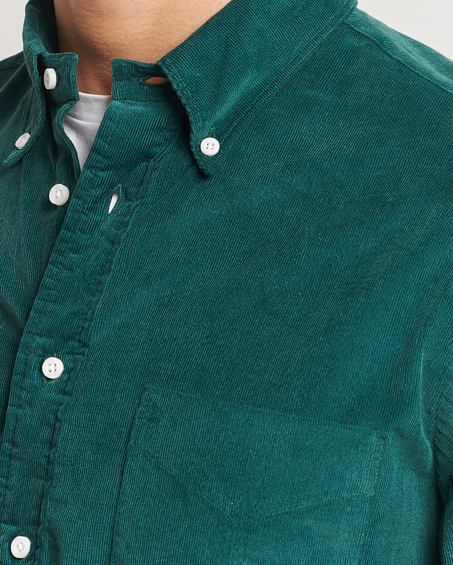 Herren | Hemden | Gitman Vintage | Button Down Corduroy Shirt Emerald