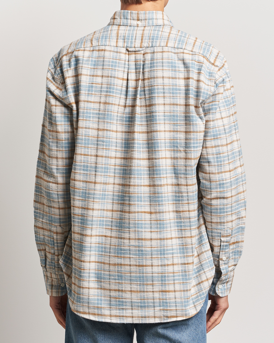 Herren | Hemden | Gitman Vintage | Button Down Heavy Flannel Shirt Ivory Check