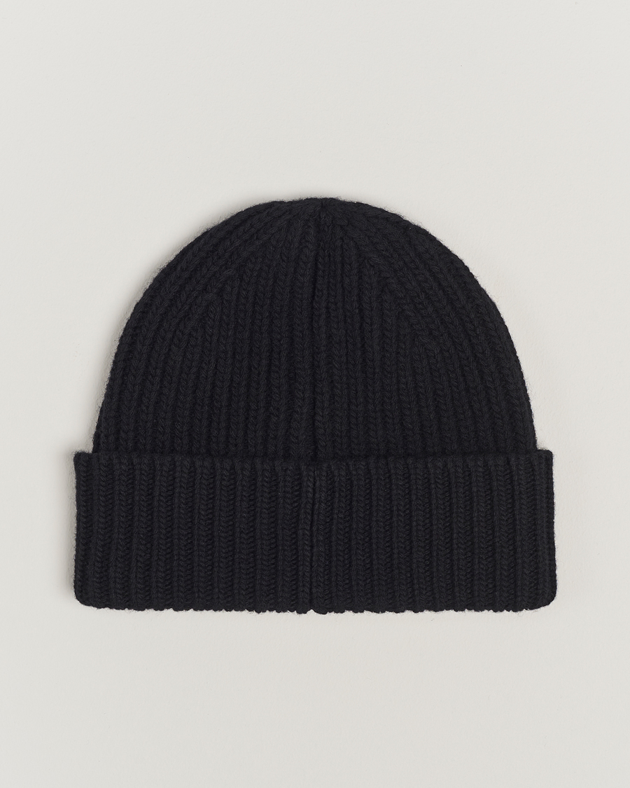 Herren | Golden Goose Rib Wool Beanie Black | Golden Goose | Rib Wool Beanie Black