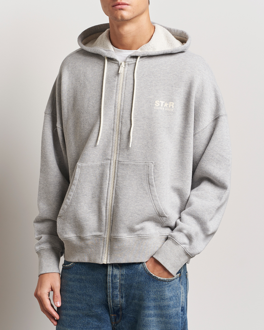 Herren | Pullover | Golden Goose | Full Zip Hoodie Light Grey