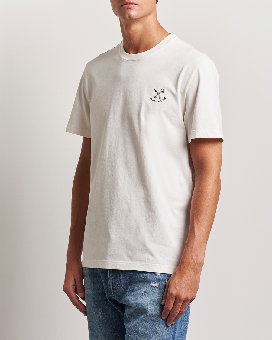 Herren | T-Shirts | Golden Goose | Journey Short Sleeve T-Shirt Heritage White
