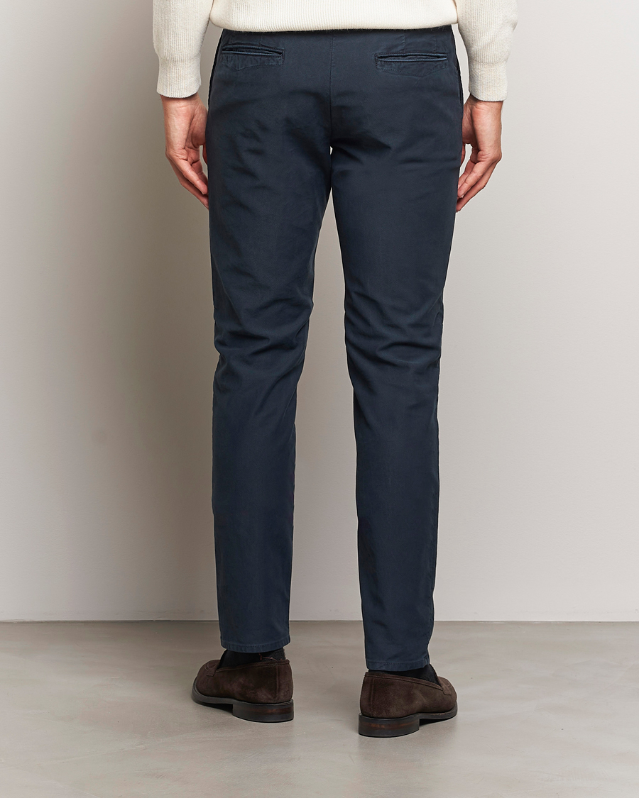 Herren | Hosen | Incotex | Slim Fit Garment Dyed Slacks Navy