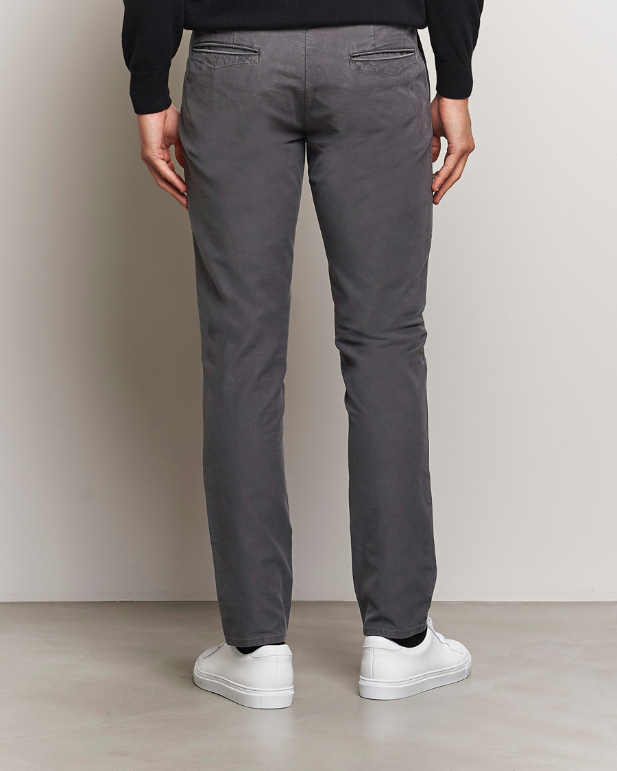 Herren | Hosen | Incotex | Slim Fit Garment Dyed Slacks Dark Grey