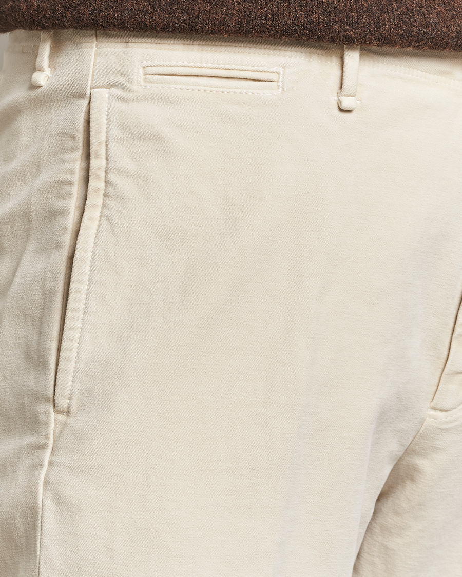 Herren | Hosen | Incotex | Regular Fit Moleskin Slacks Off White