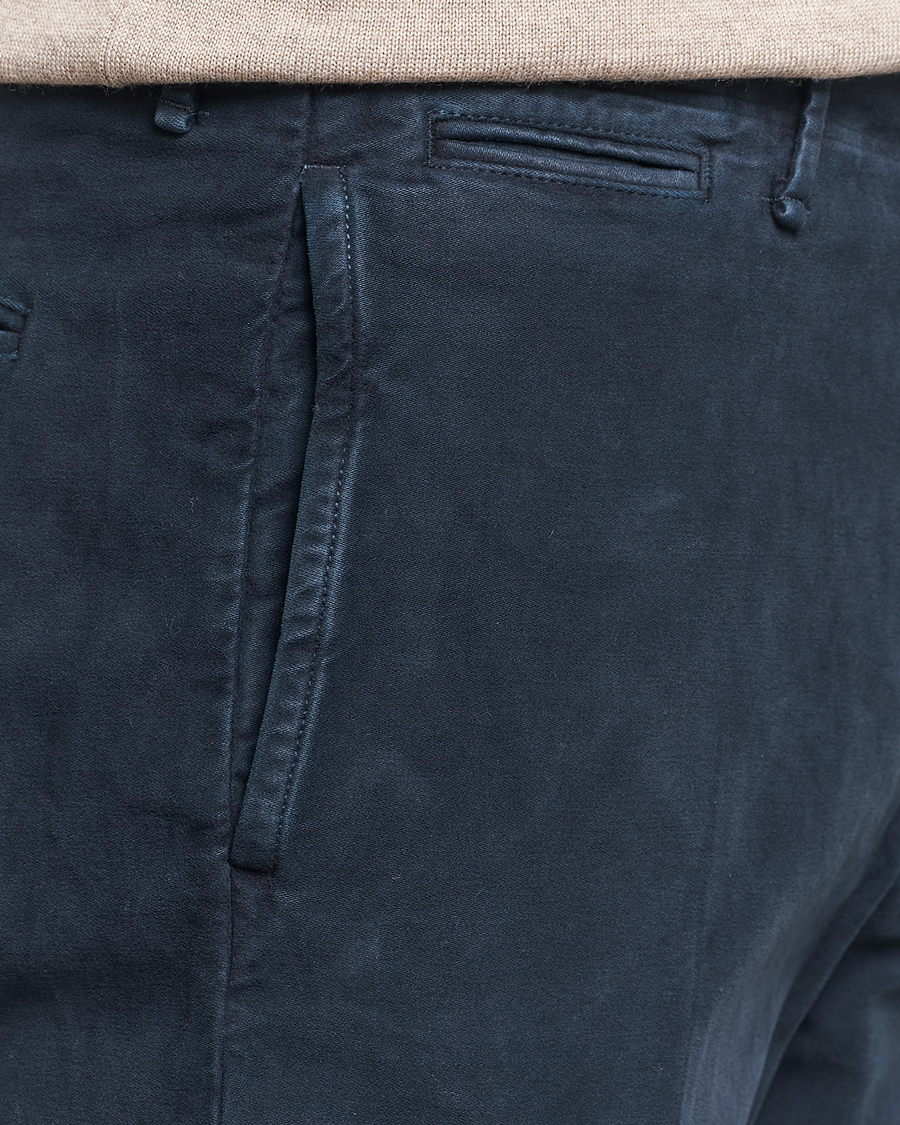 Herren | Hosen | Incotex | Regular Fit Moleskin Slacks Navy