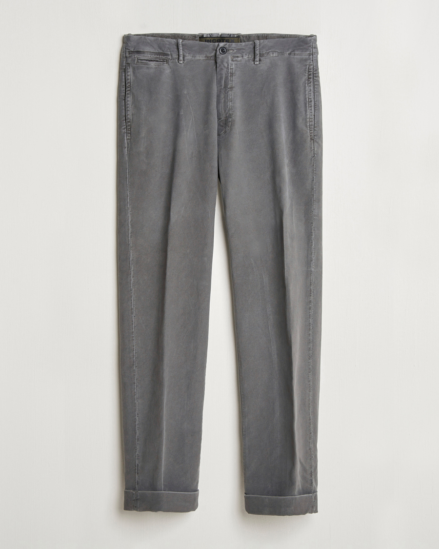 Herren | Hosen | Incotex | Regular Fit Moleskin Slacks Dark Grey