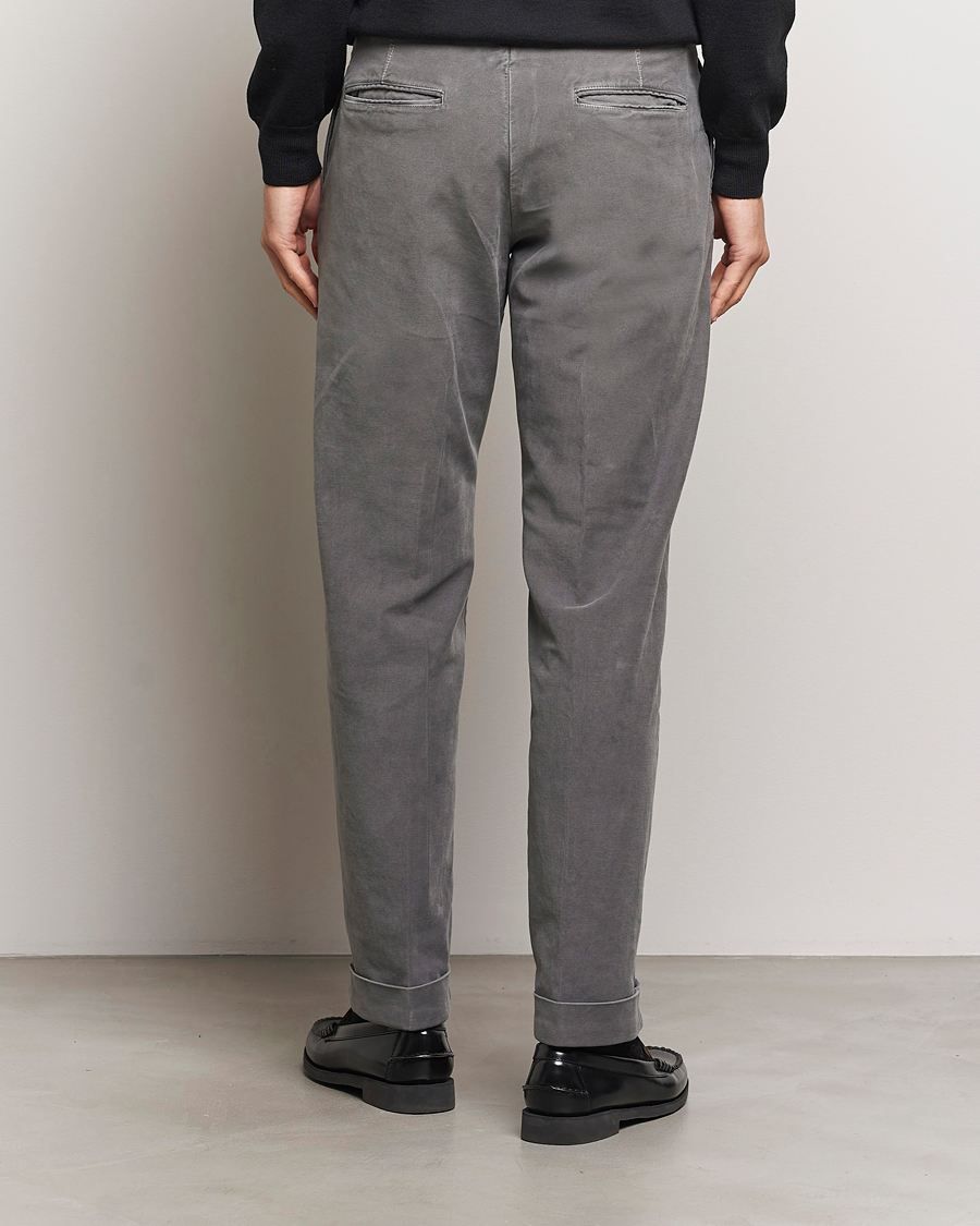 Herren | Hosen | Incotex | Regular Fit Moleskin Slacks Dark Grey