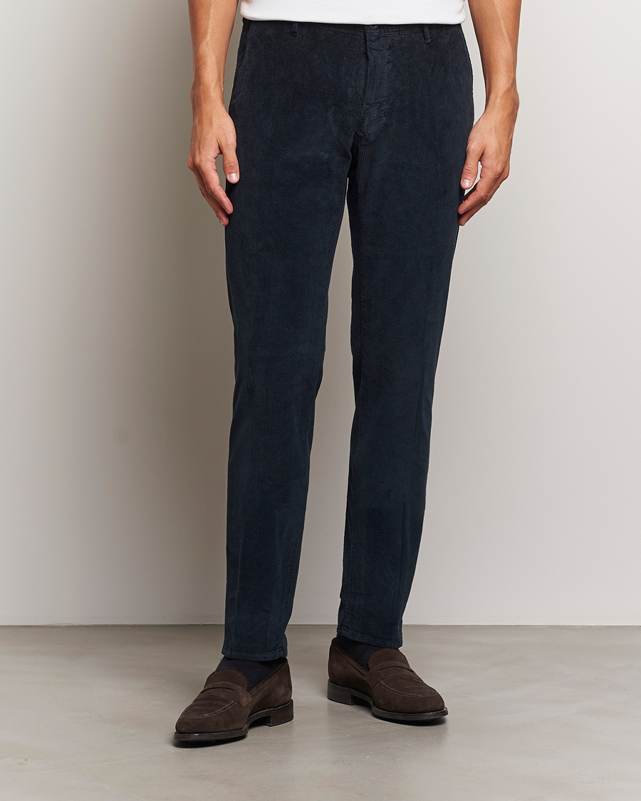 Herren | Hosen | Incotex | Slim Fit Leisure Cord Slacks Navy