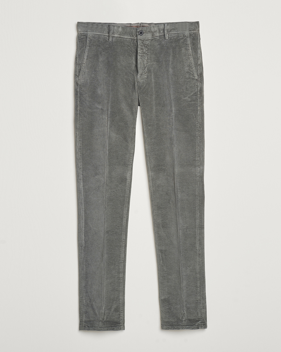 Herren | Hosen | Incotex | Slim Fit Leisure Cord Slacks Grey