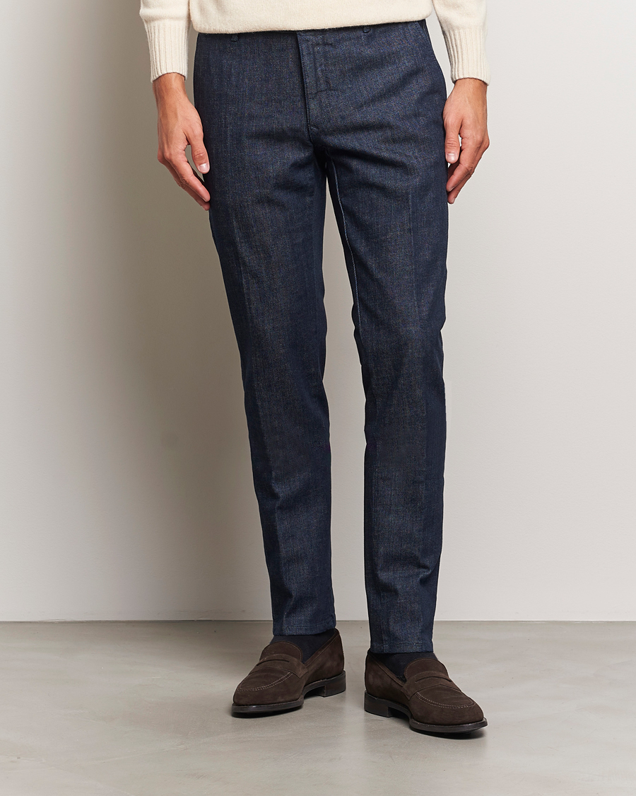 Herren | Hosen | Incotex | Slim Fit Denim Slacks Dark Blue