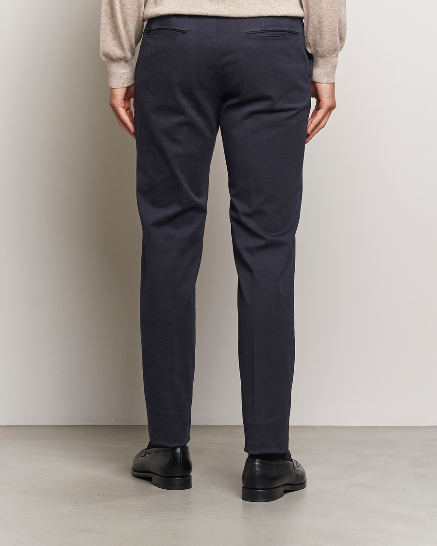 Herren | Hosen | Incotex | Slim Fit Cotton Stretch Chinos Navy
