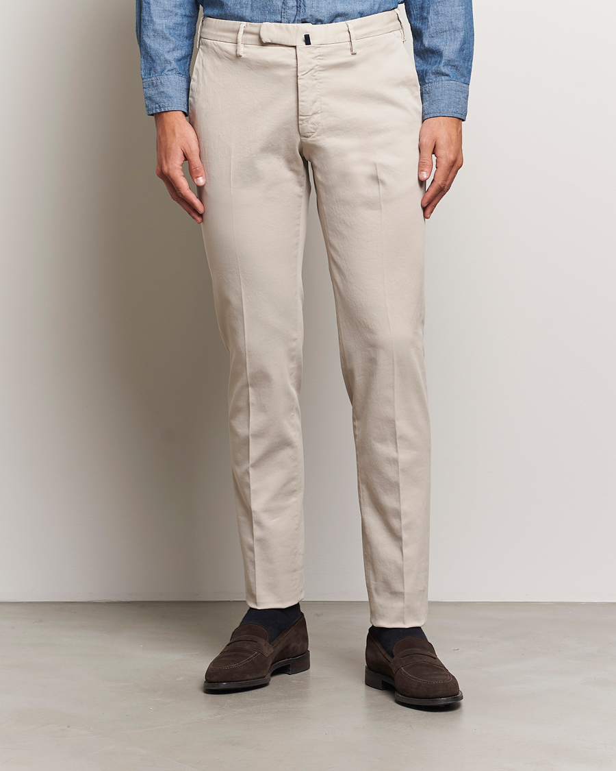 Herren | Hosen | Incotex | Slim Fit Cotton Stretch Chinos Light Beige