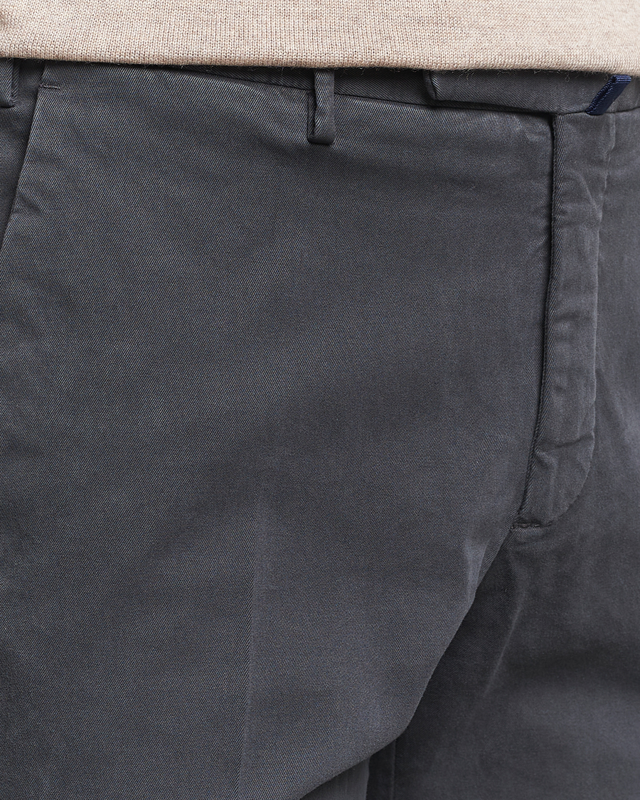 Herren | Hosen | Incotex | Slim Fit Cotton Stretch Chinos Dark Grey