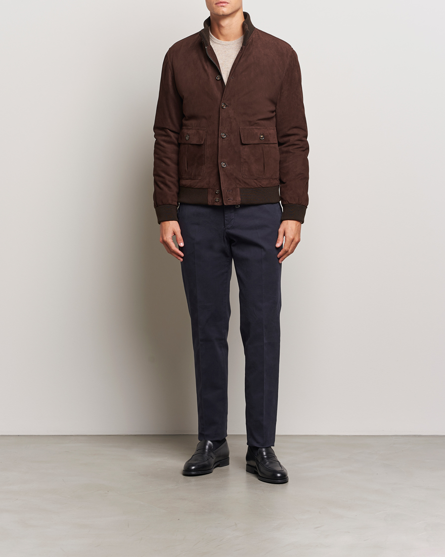 Herren | Hosen | Incotex | Regular Fit Cotton Stretch Chinos Navy