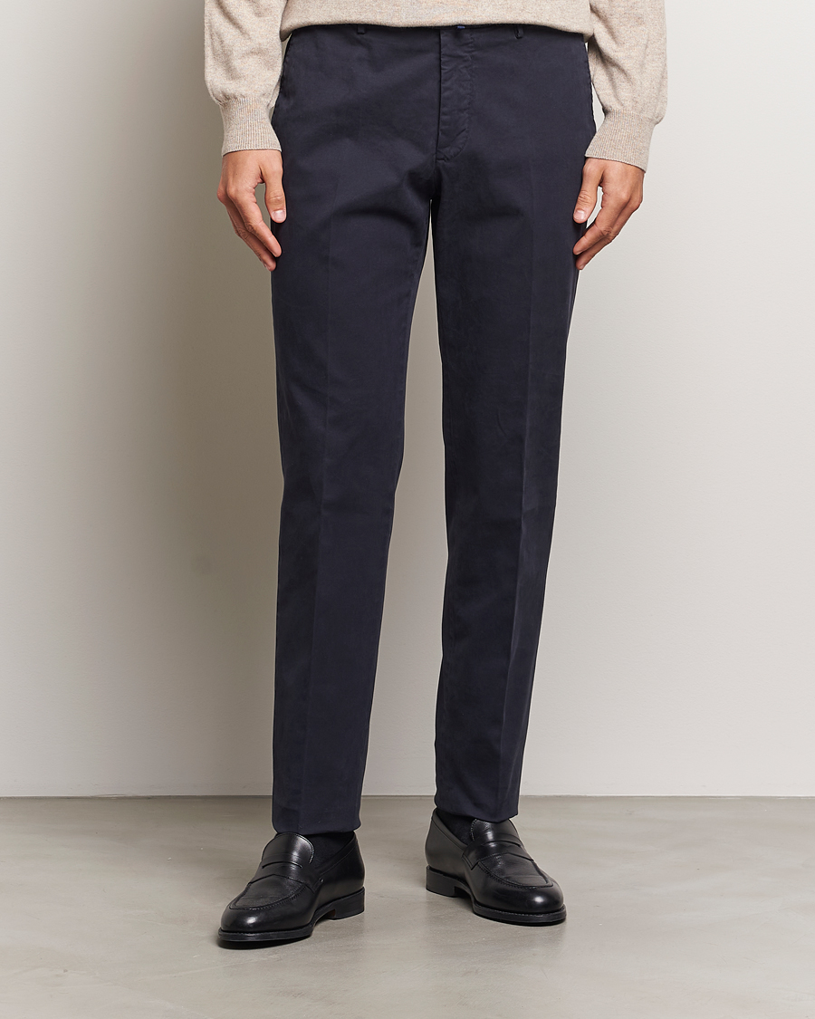 Herren | Hosen | Incotex | Regular Fit Cotton Stretch Chinos Navy