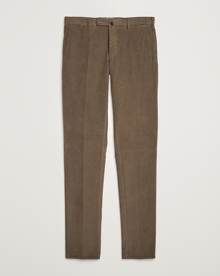 Herren | Hosen | Incotex | Slim Fit Baby Corduroy Trousers Brown