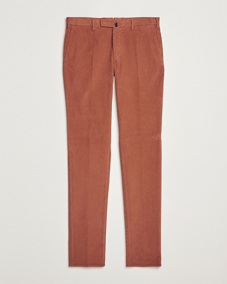 Herren | Hosen | Incotex | Slim Fit Baby Corduroy Trousers Vintage Red