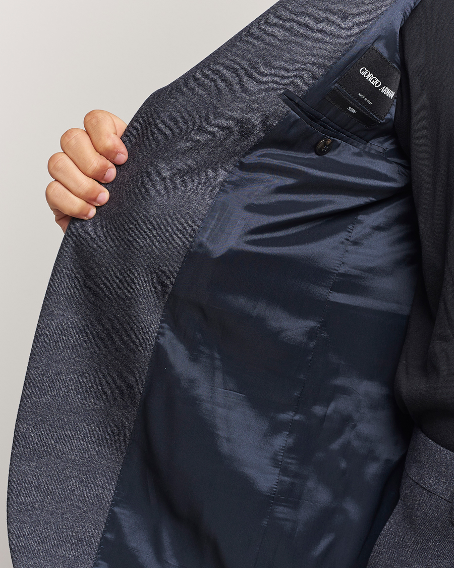 Herren | Anzüge | Giorgio Armani | Soho Wool/Cashmere Flannel Suit Navy Melange