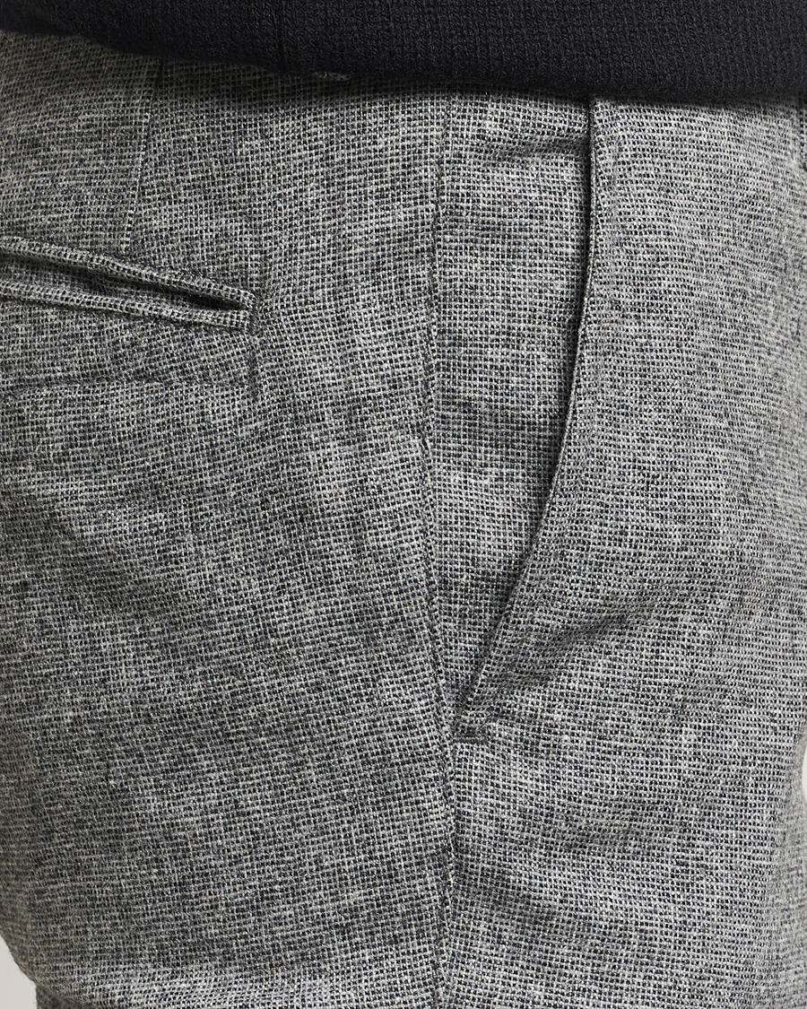 Herren | Hosen | Incotex | Slim Fit Washed Wool Stretch Slacks Light Grey