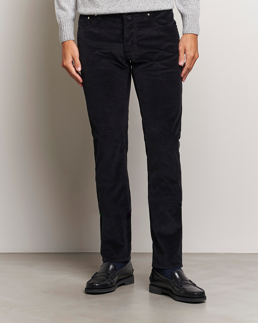 Herren | Hosen | Jacob Cohën | Bard 5-Pocket Medium Corduroy Trousers Black