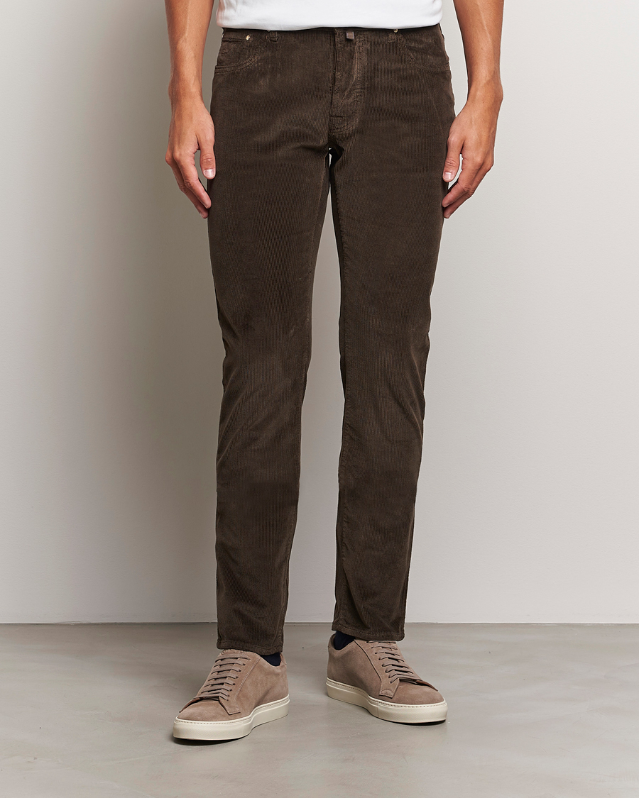 Herren | Hosen | Jacob Cohën | Bard 5-Pocket Medium Corduroy Trousers Brown