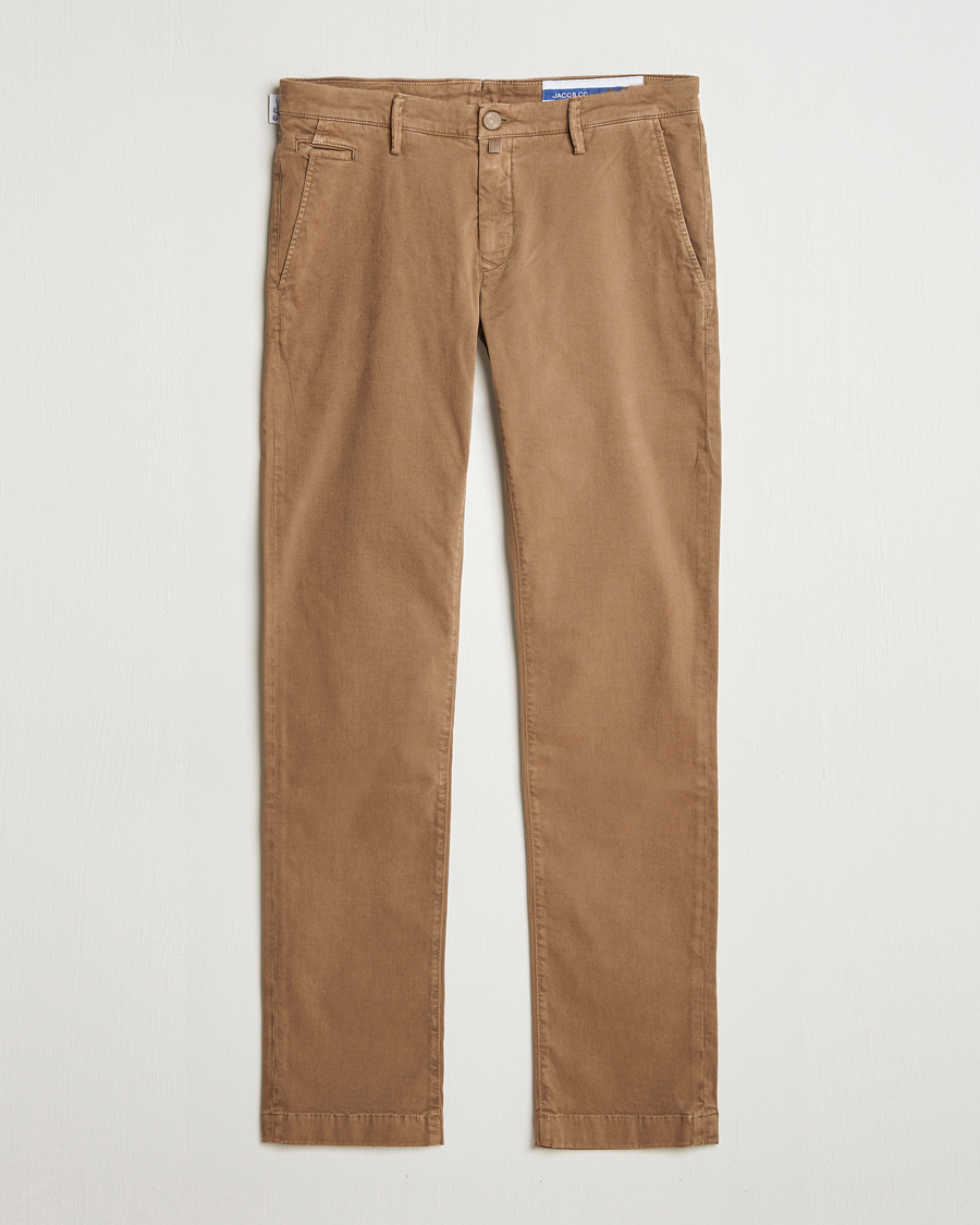 Herren | Hosen | Jacob Cohën | Bobby Cotton Chinos Beige