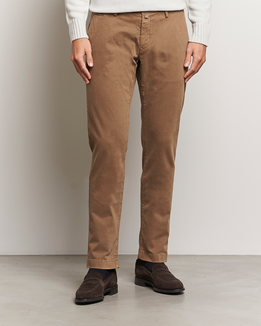 Herren | Hosen | Jacob Cohën | Bobby Cotton Chinos Beige