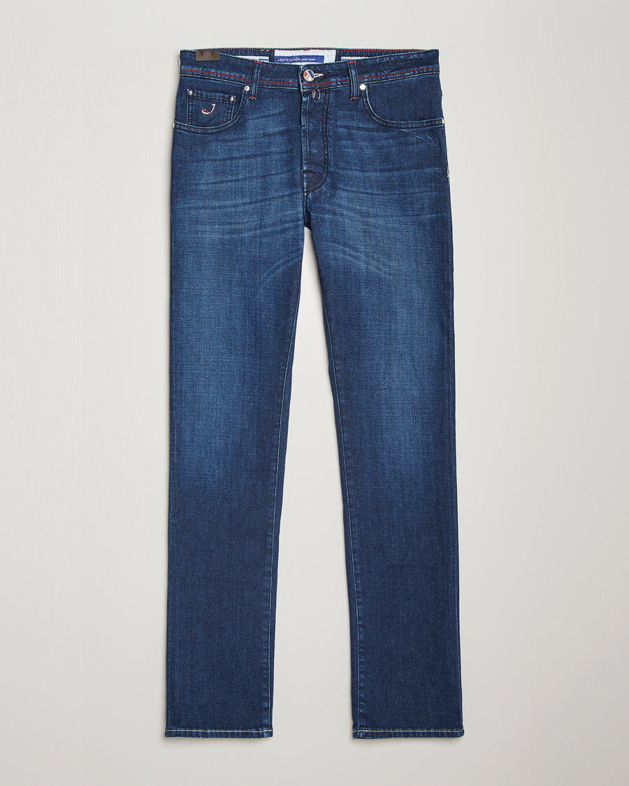 Herren | Jeans | Jacob Cohën | Bard Paris Slim Fit Stretch Jeans Blue