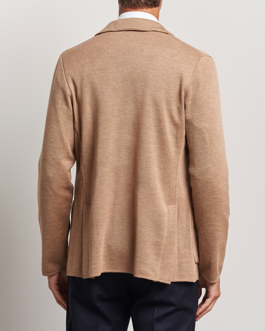 Herren | Sakkos | Lardini | Knitted Wool Blazer Beige