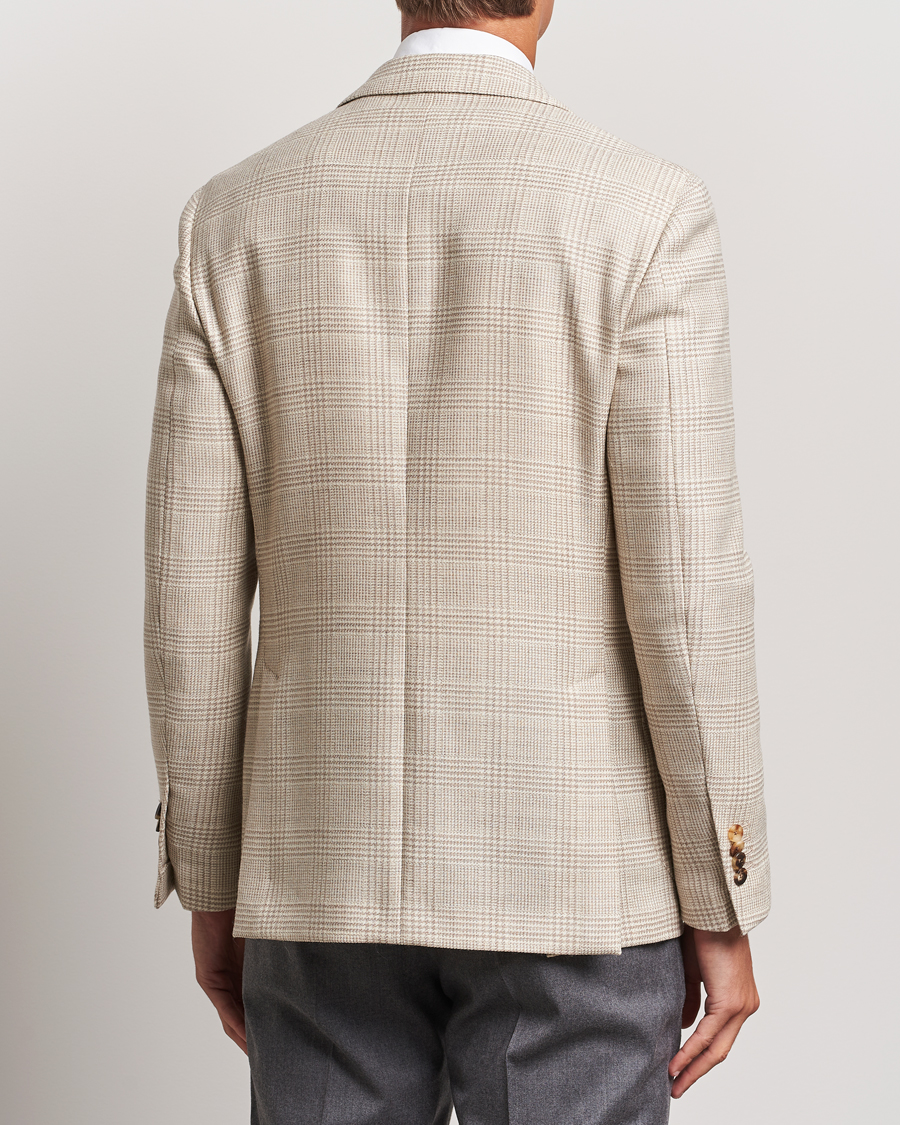 Herren | Sakkos | Lardini | Prince of Wales Wool Blazer Light Beige