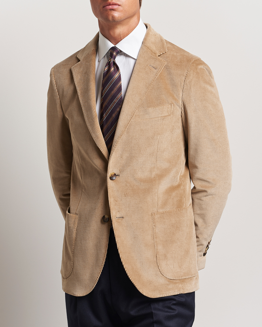 Herren | Sakkos | Lardini | Corduroy Blazer Beige