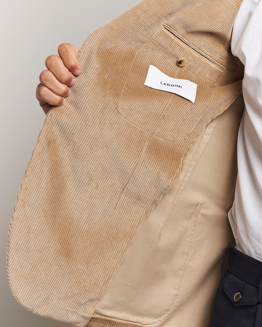 Herren | Sakkos | Lardini | Corduroy Blazer Beige
