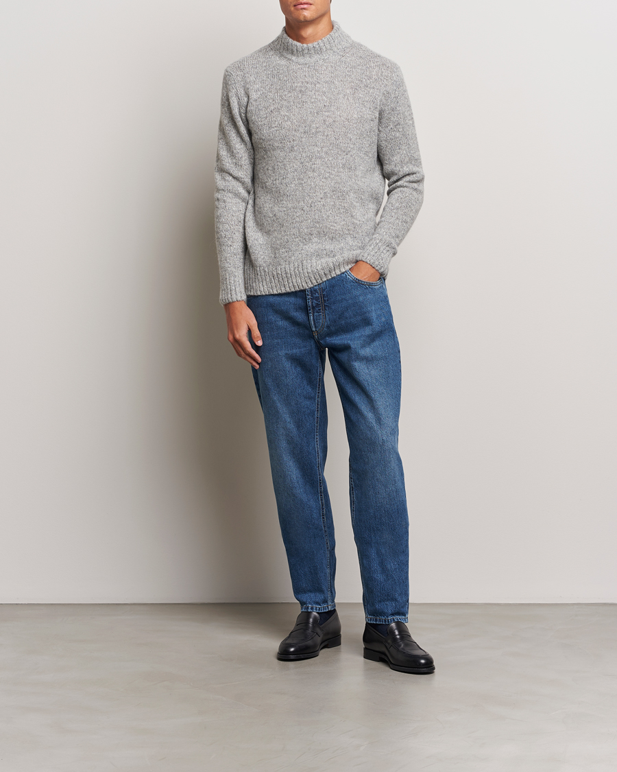 Herren | Pullover | Lardini | Wool/Alpaca Knitted Sweater Grey