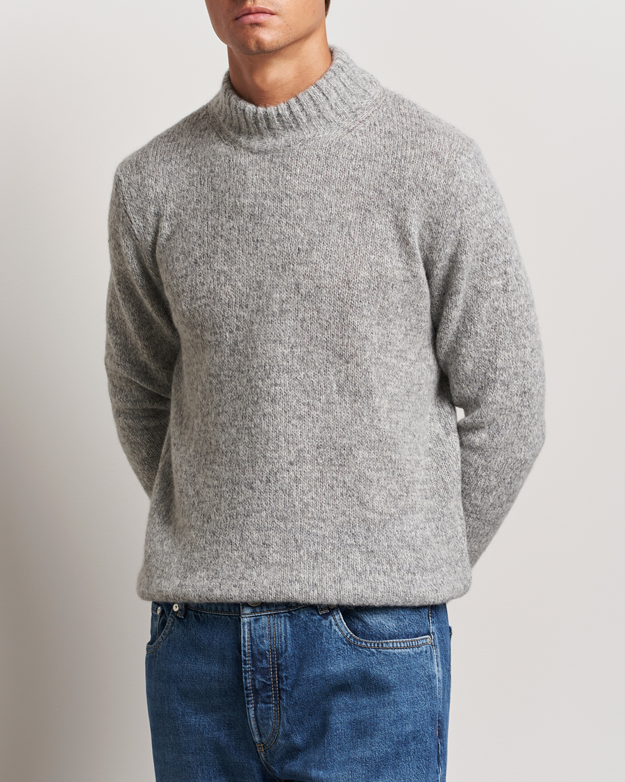 Herren | Pullover | Lardini | Wool/Alpaca Knitted Sweater Grey