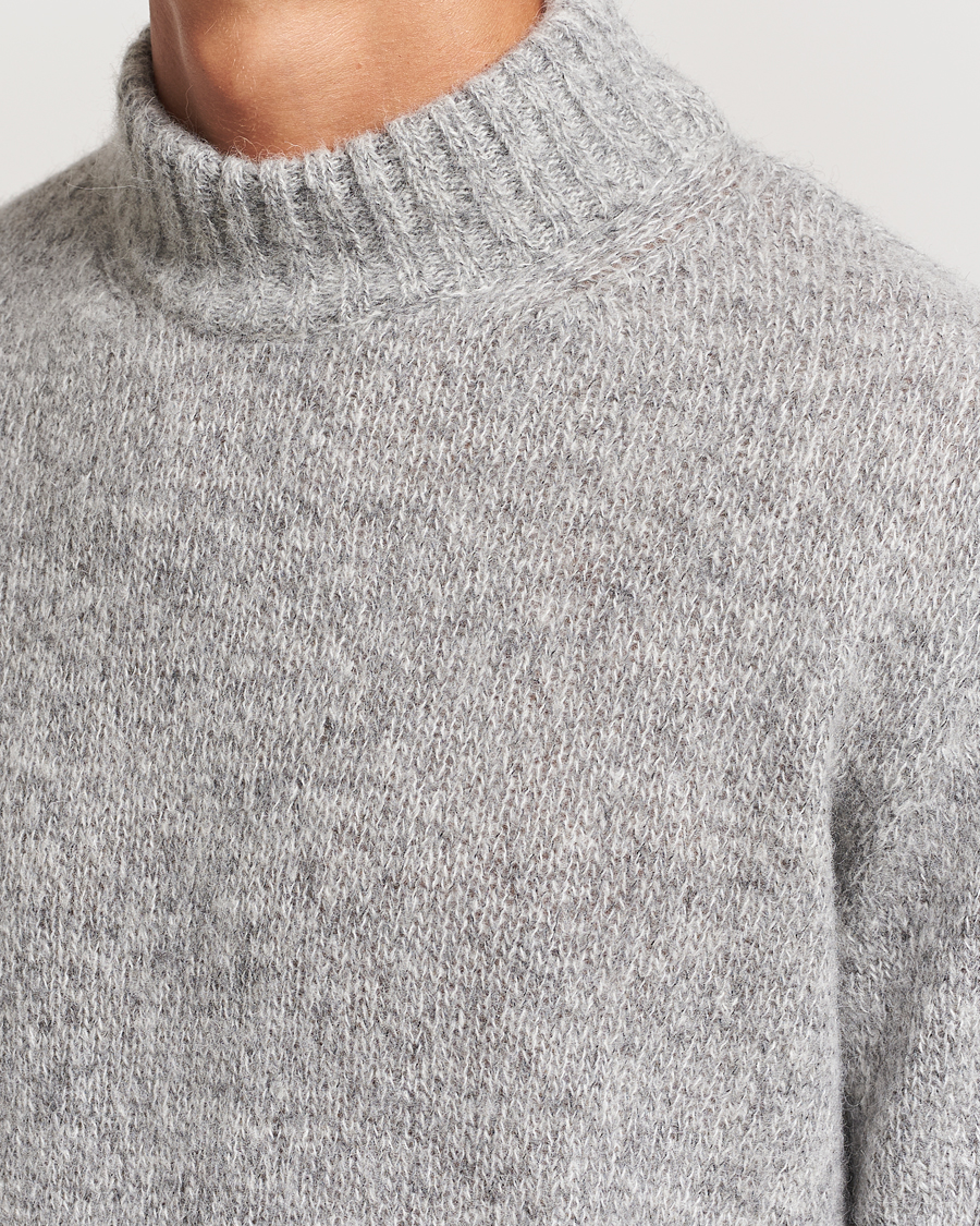 Herren | Pullover | Lardini | Wool/Alpaca Knitted Sweater Grey