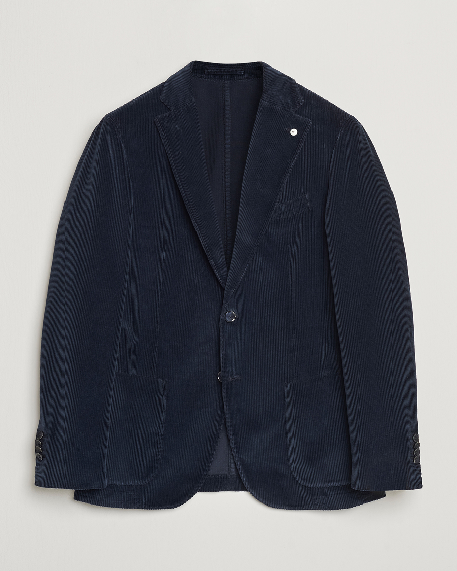Herren | Sakkos | L.B.M. 1911 | Jack Corduroy Blazer Navy