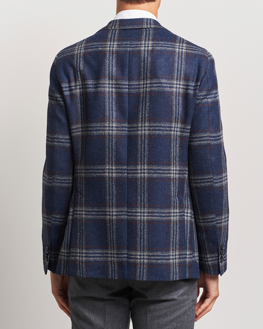 Herren | Sakkos | L.B.M. 1911 | Jack Regular Checked Wool Blazer Navy