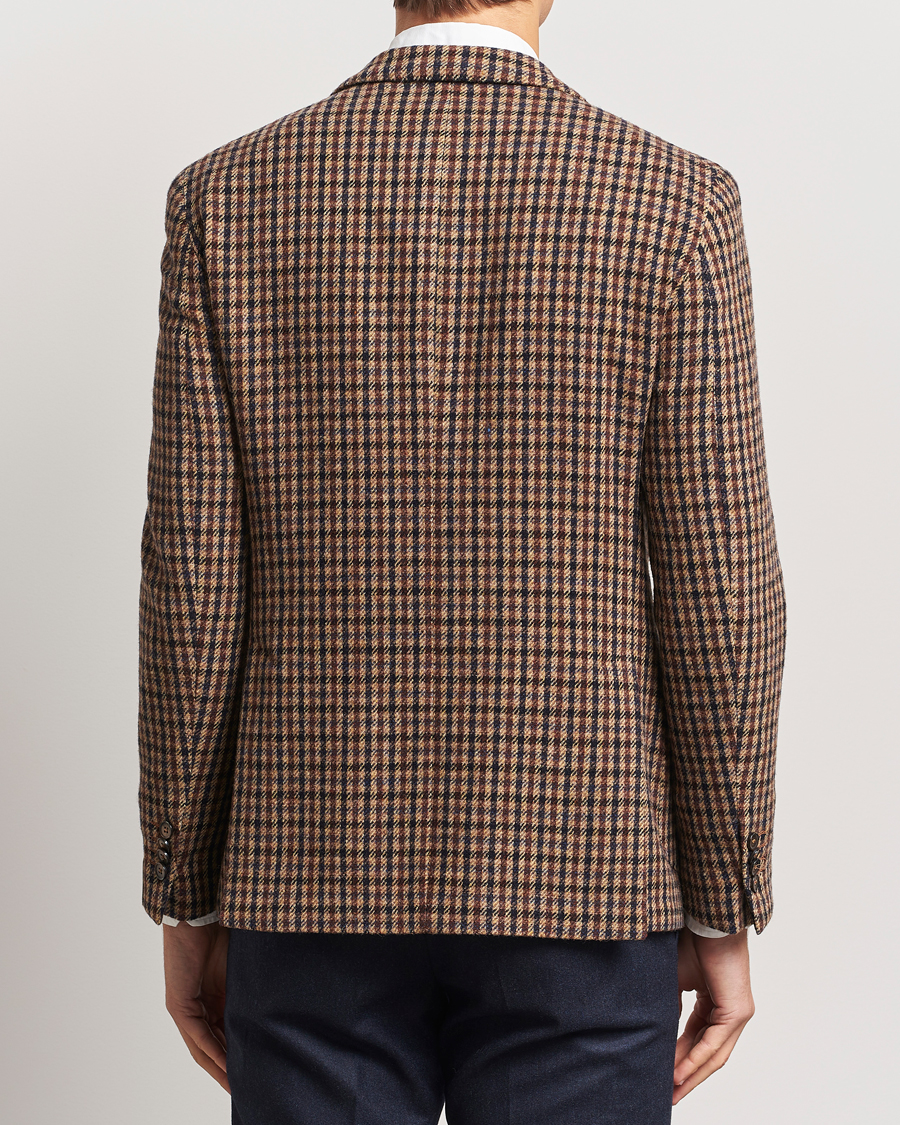 Herren | Sakkos | L.B.M. 1911 | Jack Regular Small Check Wool Blazer Brown