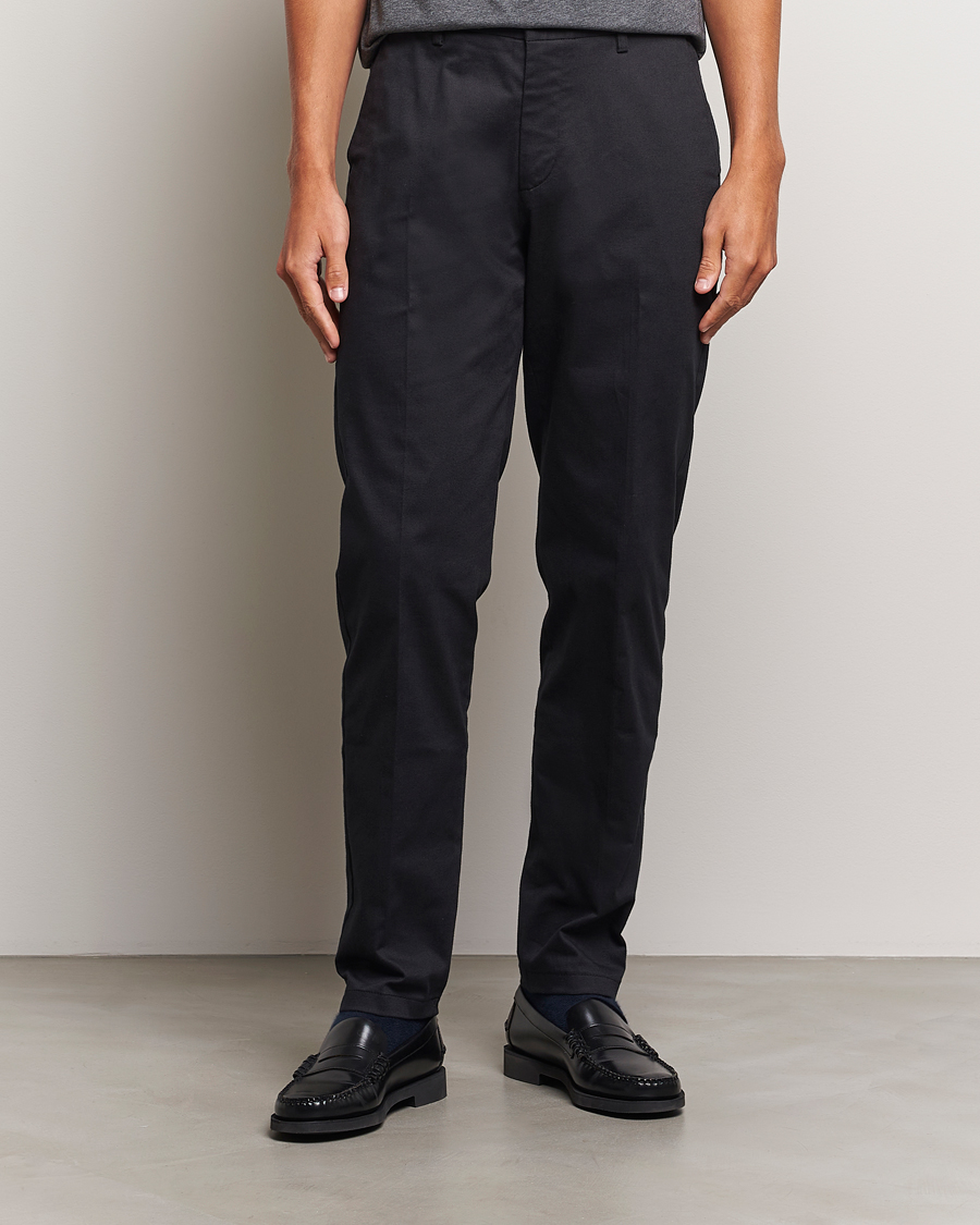 Herren | Hosen | LES DEUX | Como Reg Cotton Pants Black
